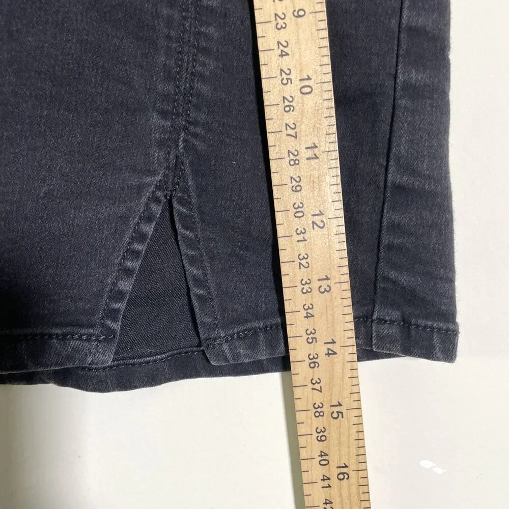 Free People Women's Femme Fatal Pull On Mini Skirt Size XS Washed Black Boho